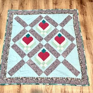 VTG Handmade Quilt 38”x38”